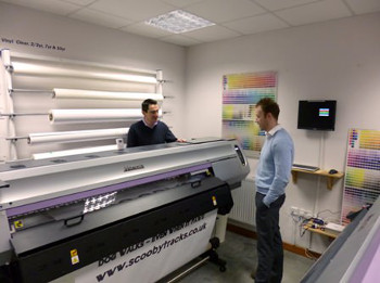 Sitting alongside the company’s Mimaki JV33, the new JV400 latex printer is primarly used for vehicle graphics